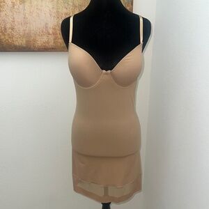 Beige Bodycon Dress
